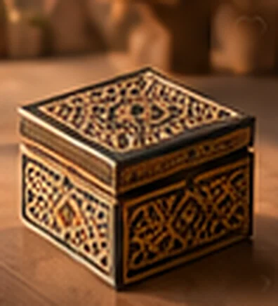 Boîte à bijoux à motifs zellige