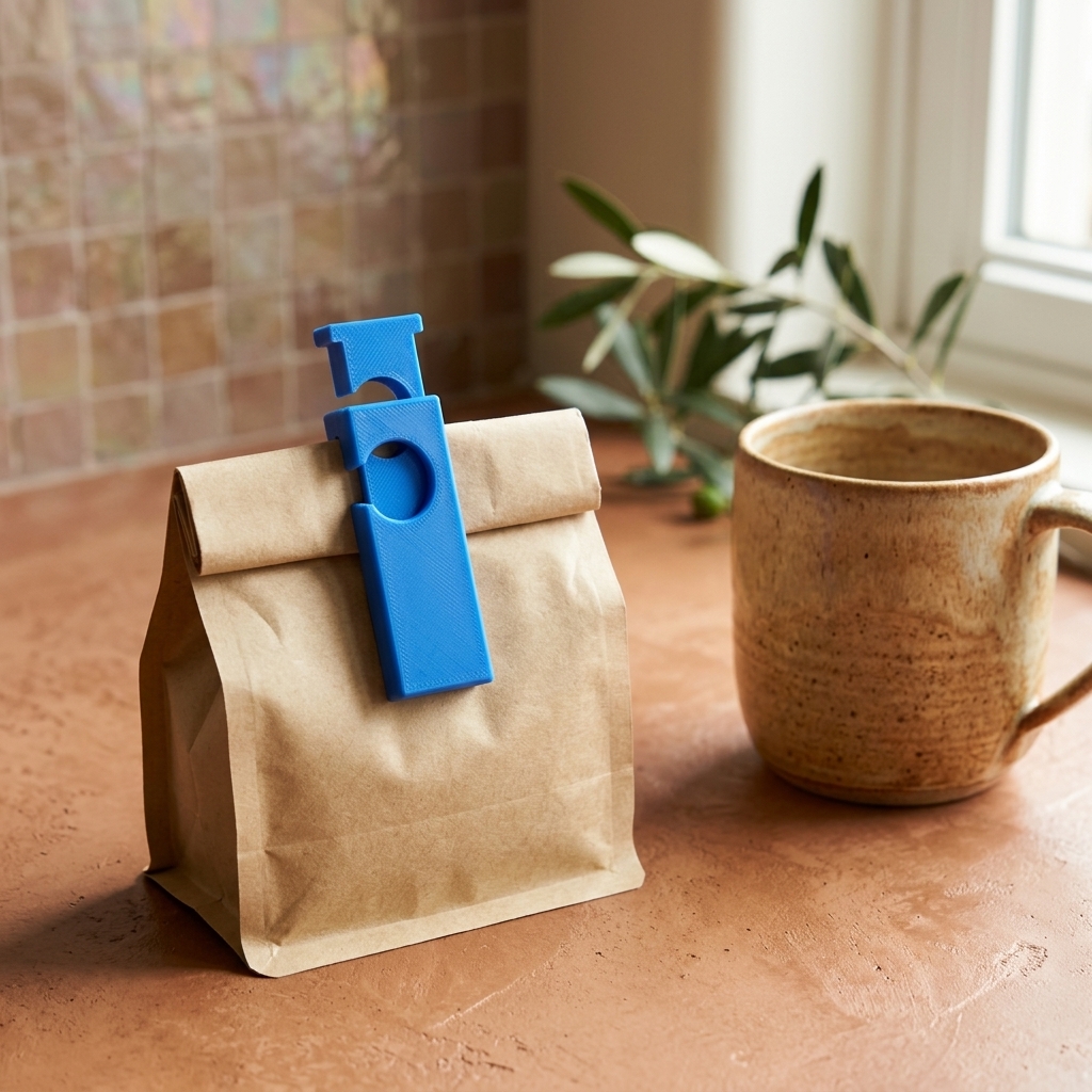 Press-to-seal bag clip — styled photo