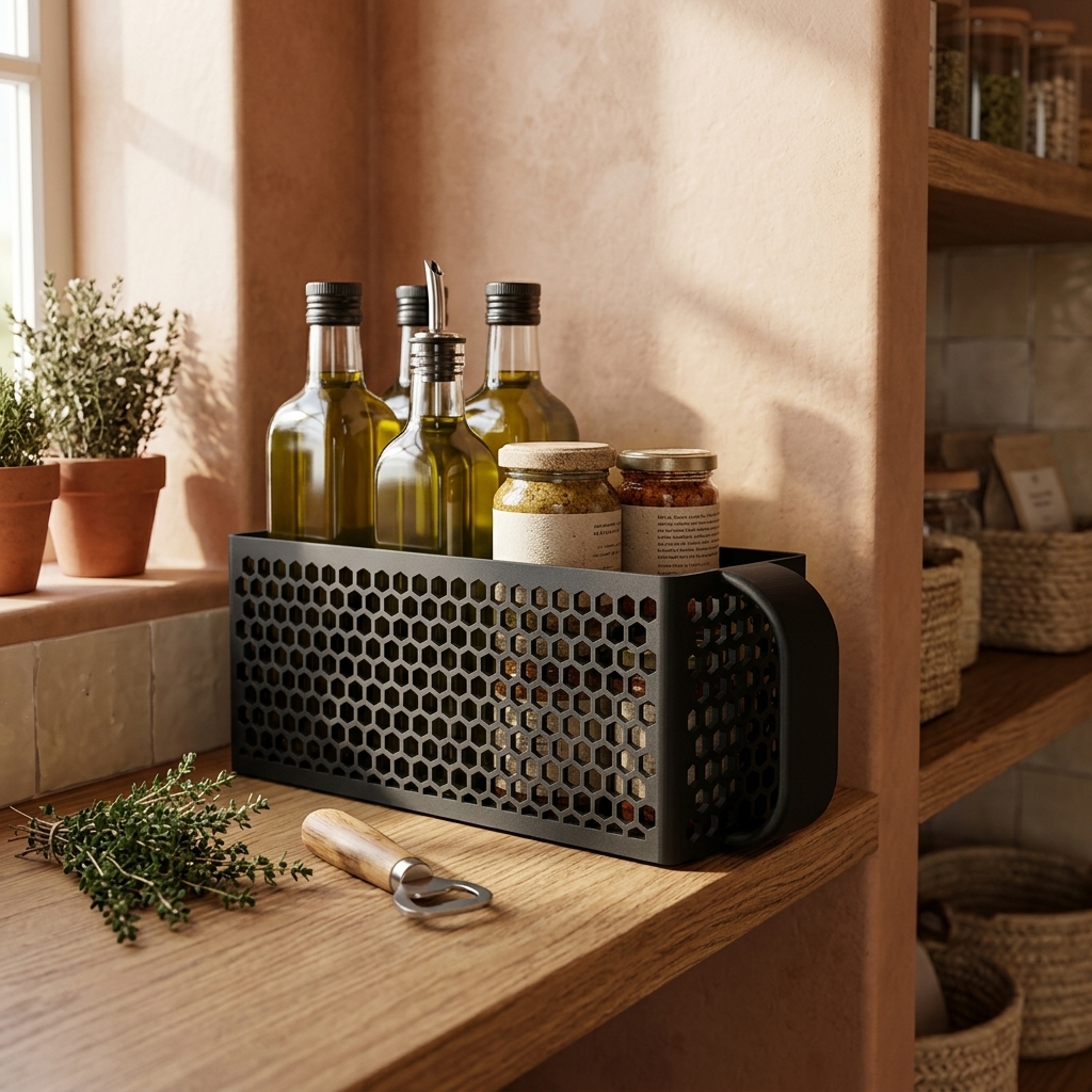 Bac Garde-Manger à Poignée — mise en scène