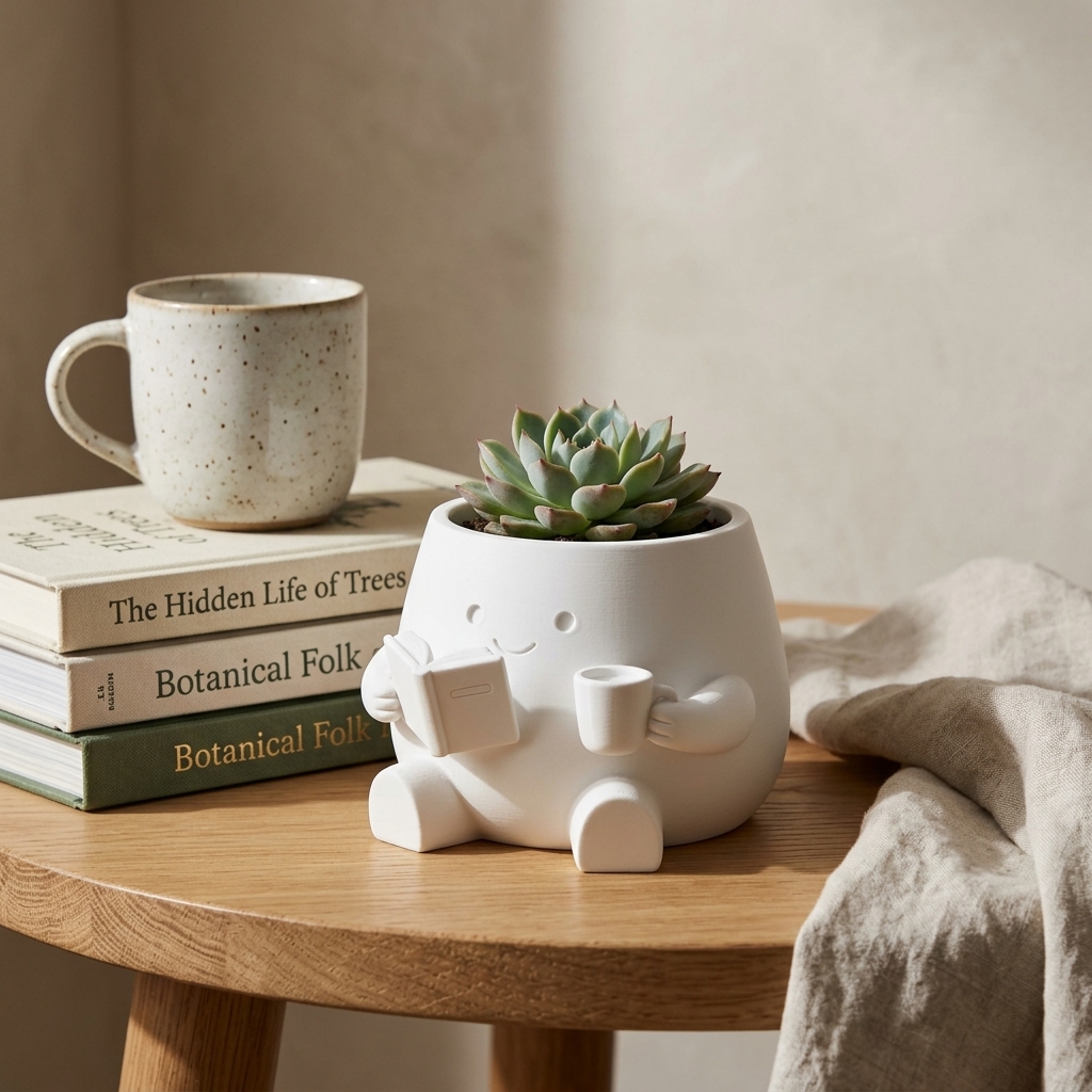 Little Reader Planter — styled photo