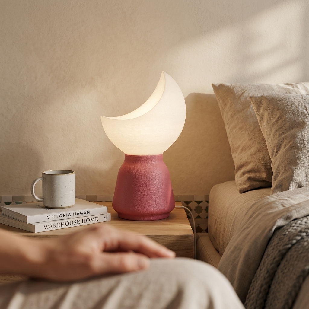 Lampe d'Ambiance Croissant — mise en scène