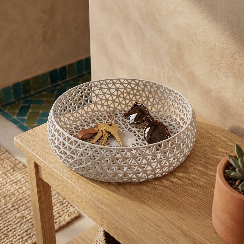 Openwork Graphic Catchall Bowl — styled photo