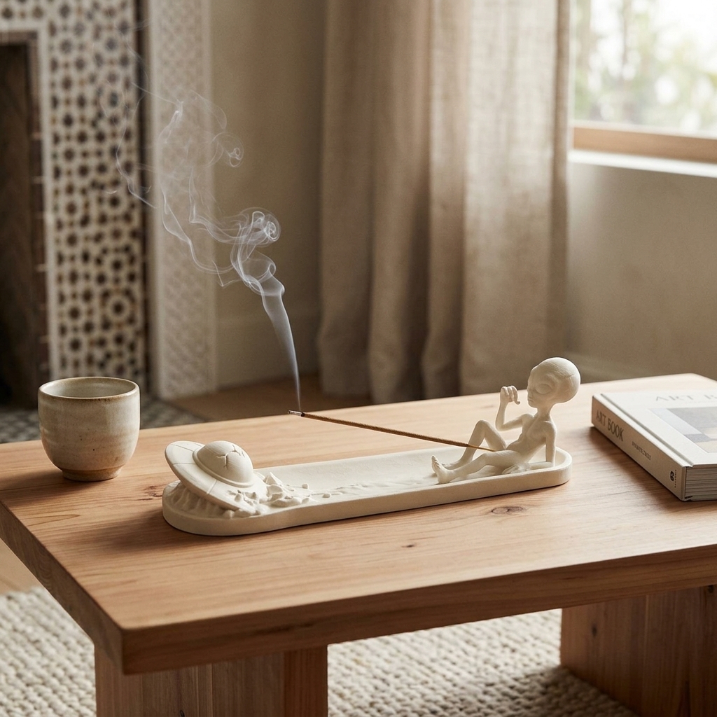 Cosmic Voyager Incense Holder — styled photo