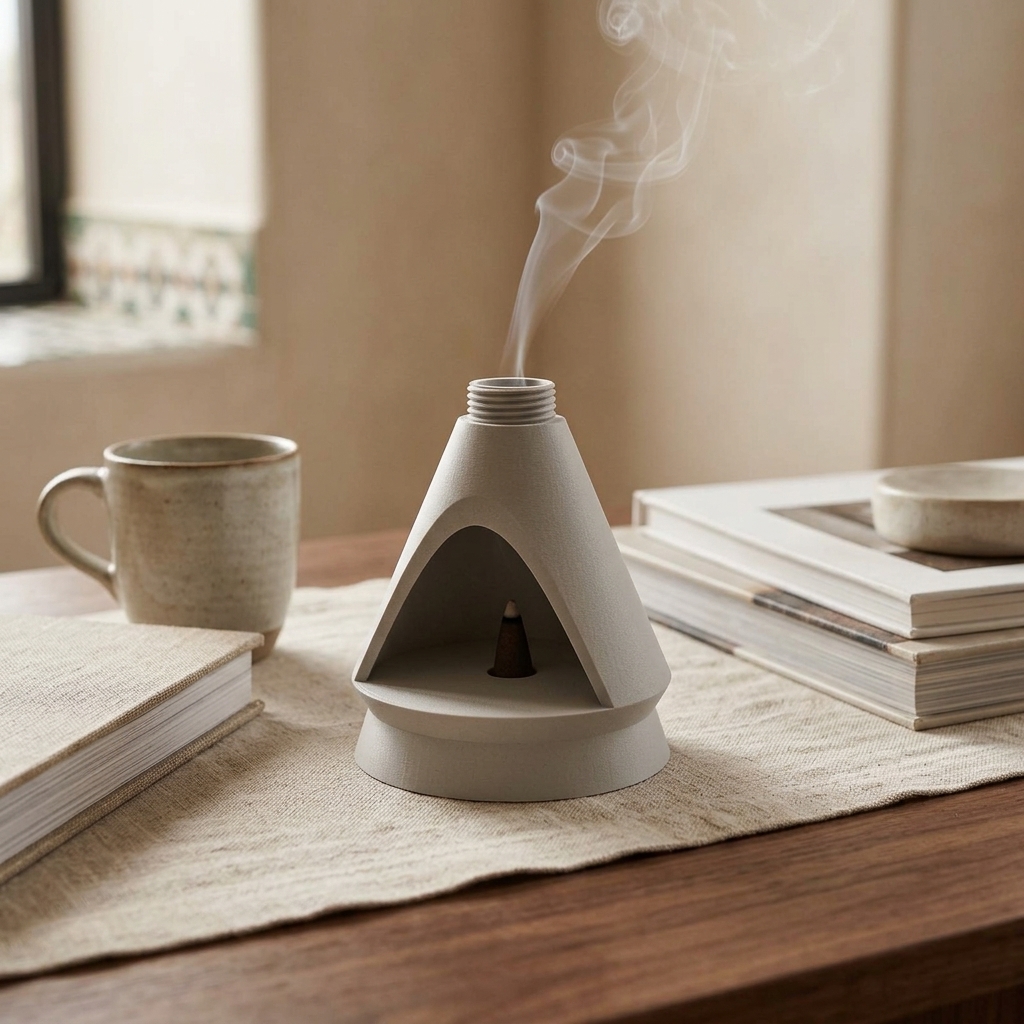 Retro Hearth Incense Burner — styled photo