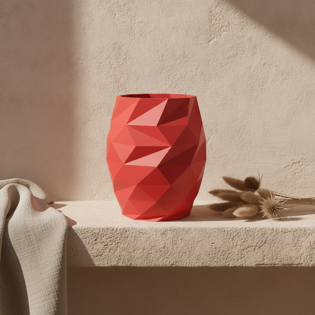 Vase minimal — mise en scène
