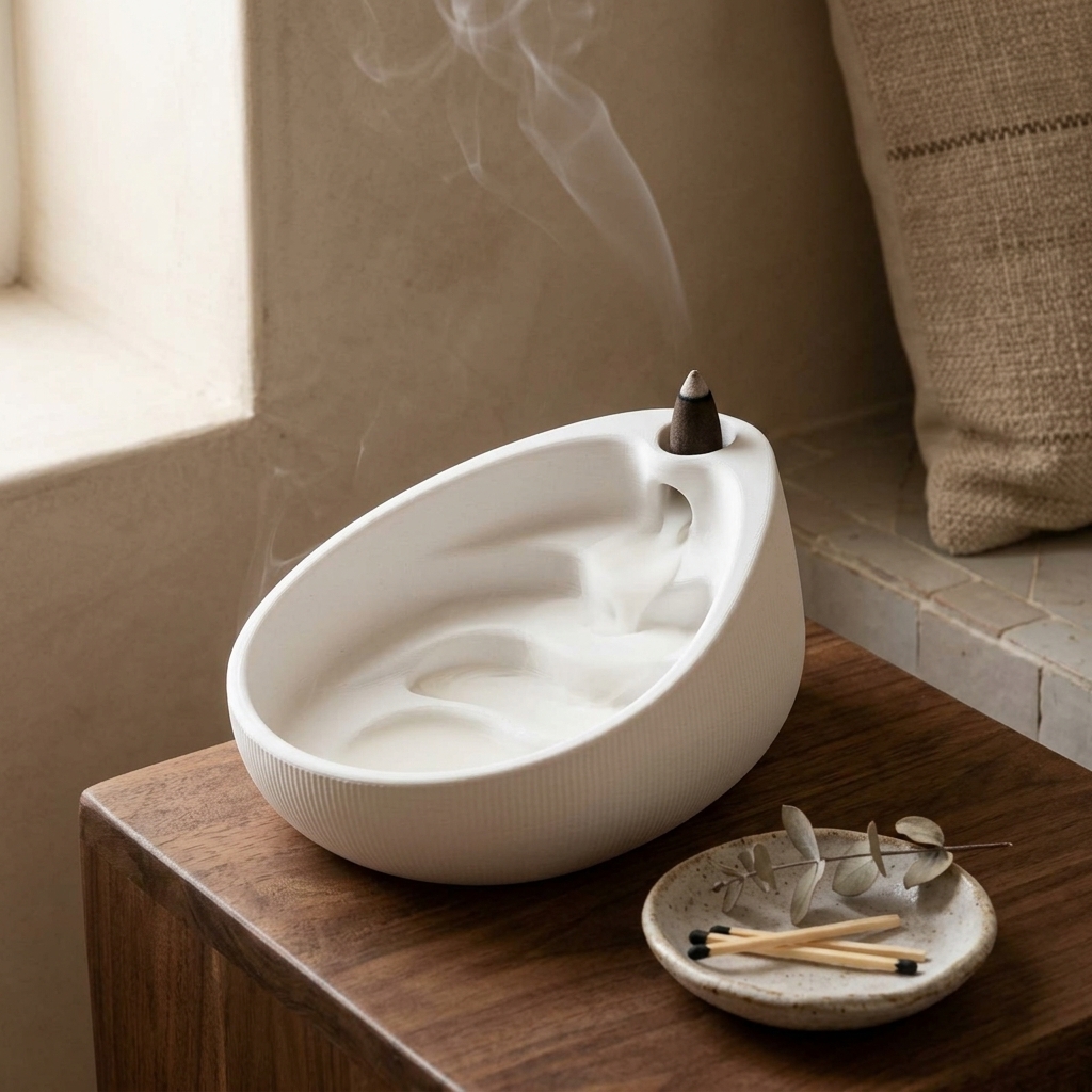 Pure Cascade Incense Burner — styled photo