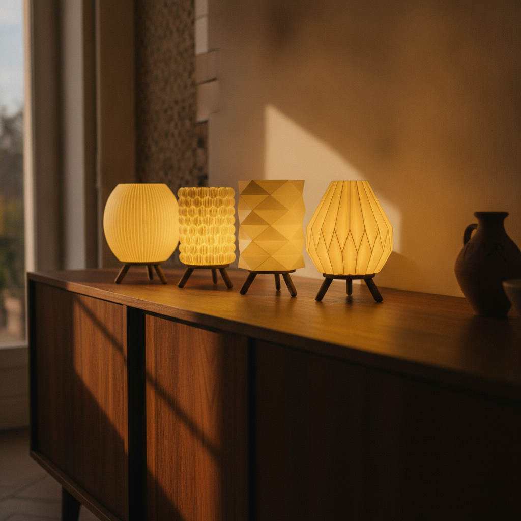 Photophores de table (lot) — mise en scène