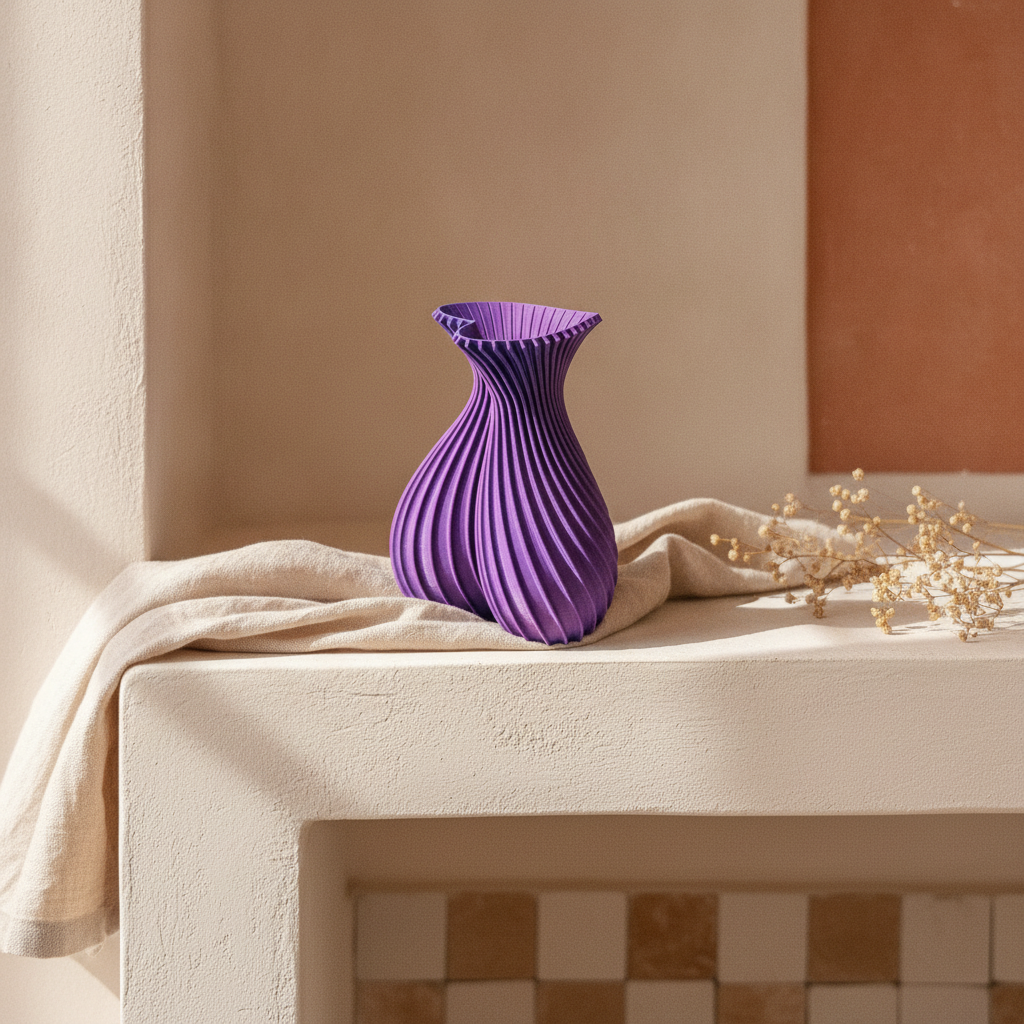 Vase cœur — mise en scène