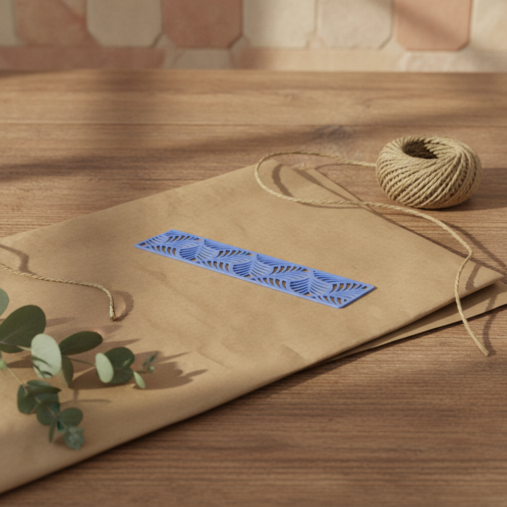 Palm leaves bookmark — styled photo