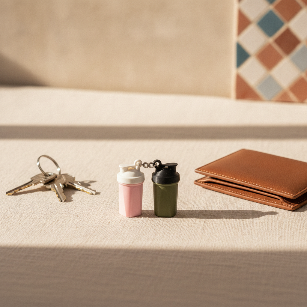 Shaker keyring — styled photo