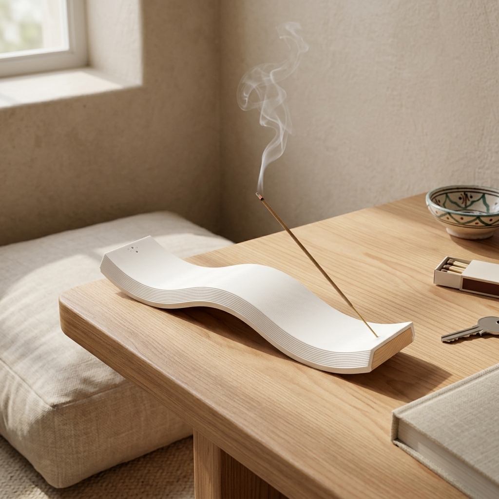 Sillage Minimalist Incense Holder — styled photo