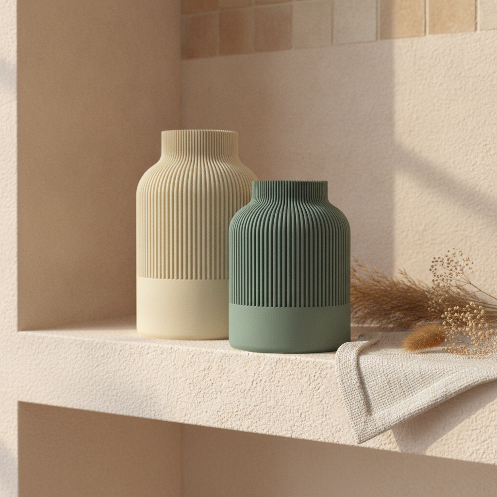 Vases Japandi — mise en scène
