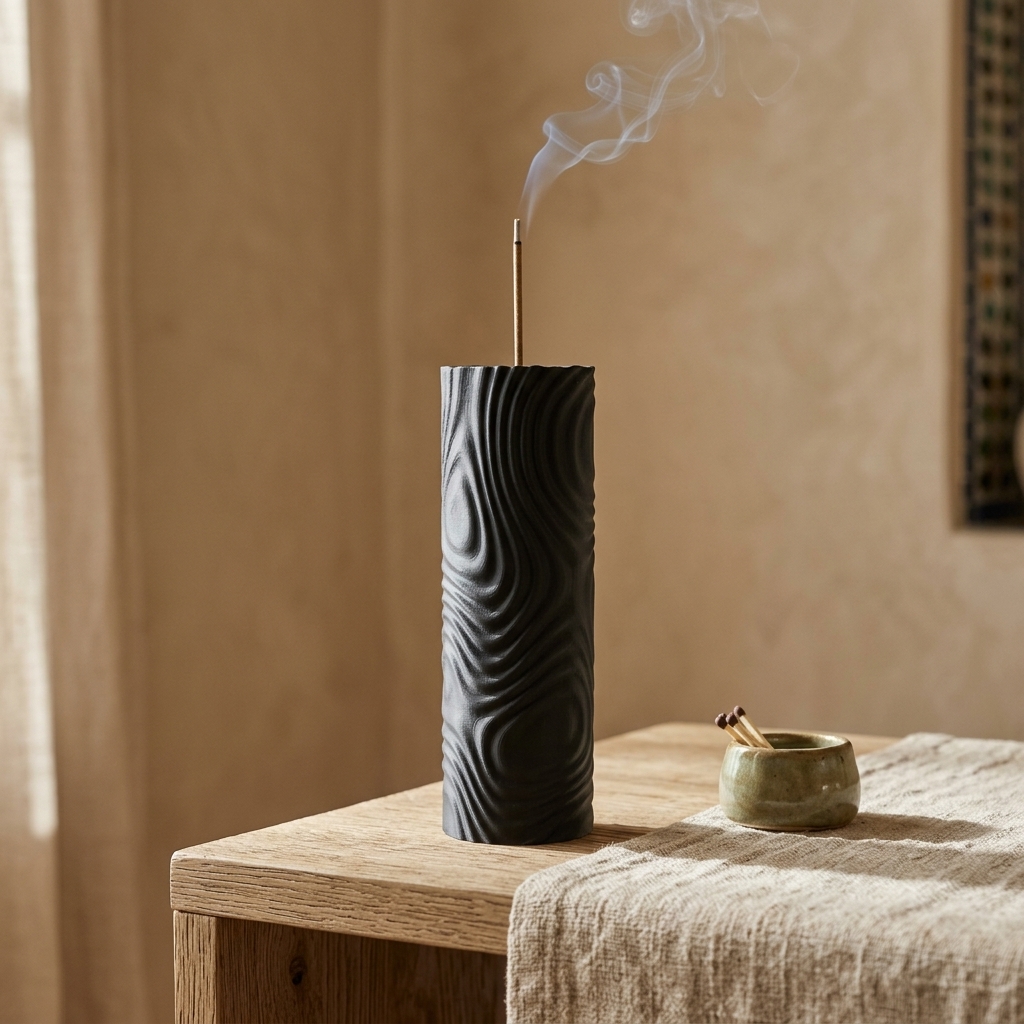 Waveform Incense Holder — styled photo