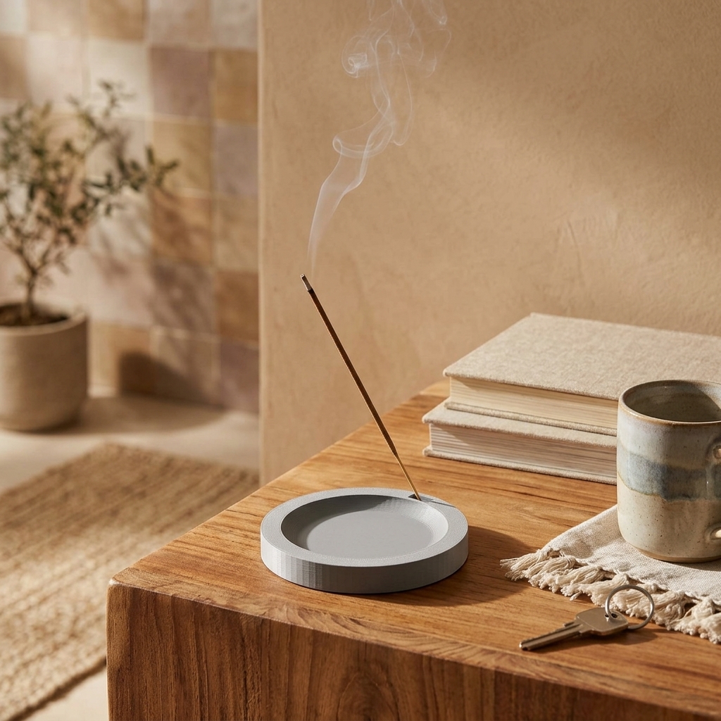 Minimalist Vertical Incense Holder — styled photo