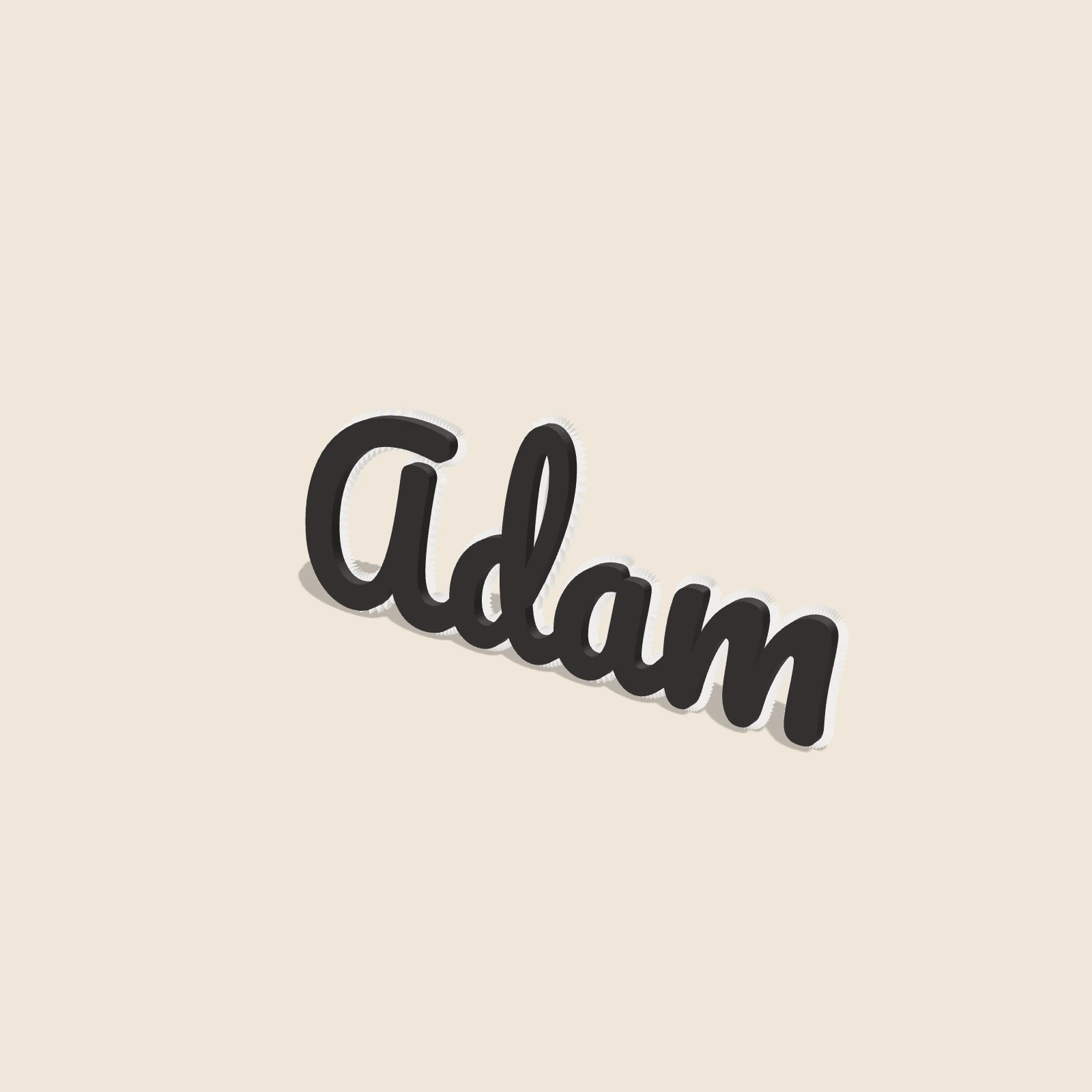 Prénom décoratif — Adam