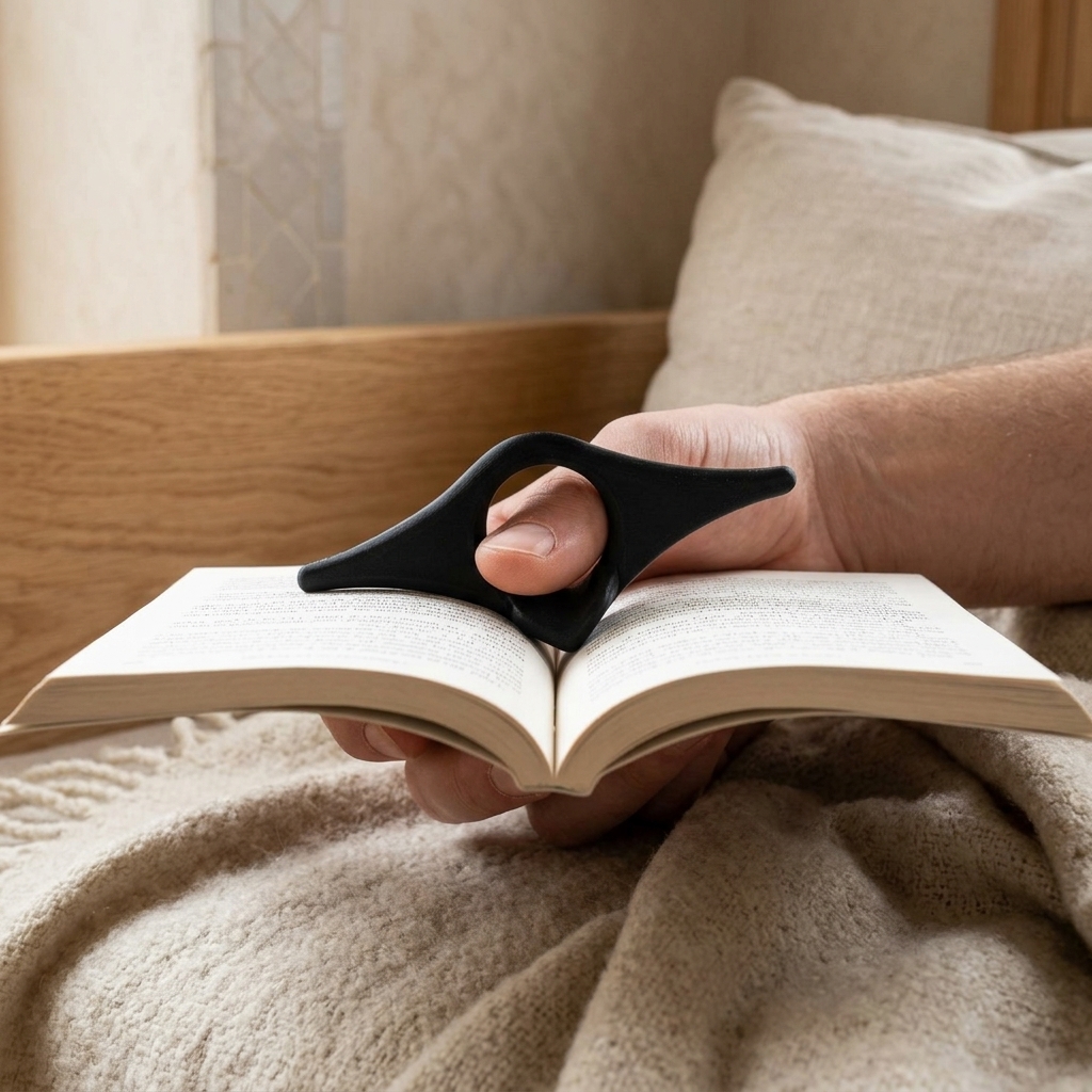 Tient-page de lecture — mise en scène
