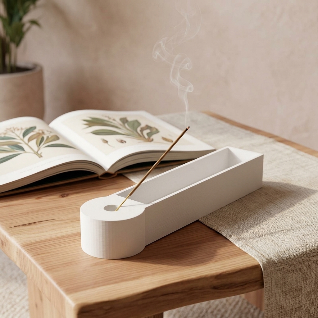 Lotus Blossom Incense Holder — styled photo