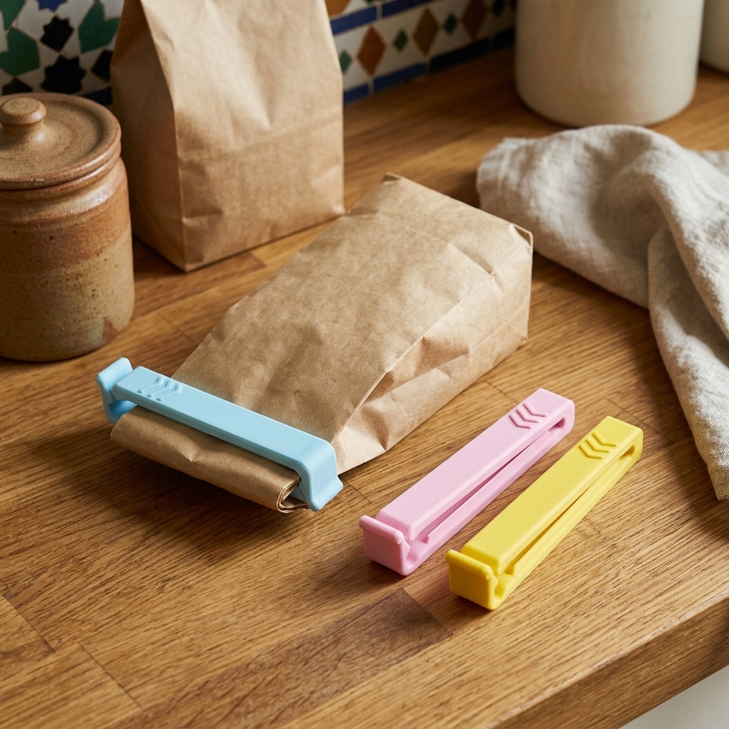 Pinces à sachet design (lot de 3) — mise en scène